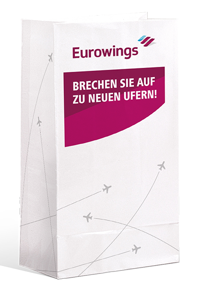 Eurowings-Spucktüte: Brechen sie auf zu neuen Ufern!